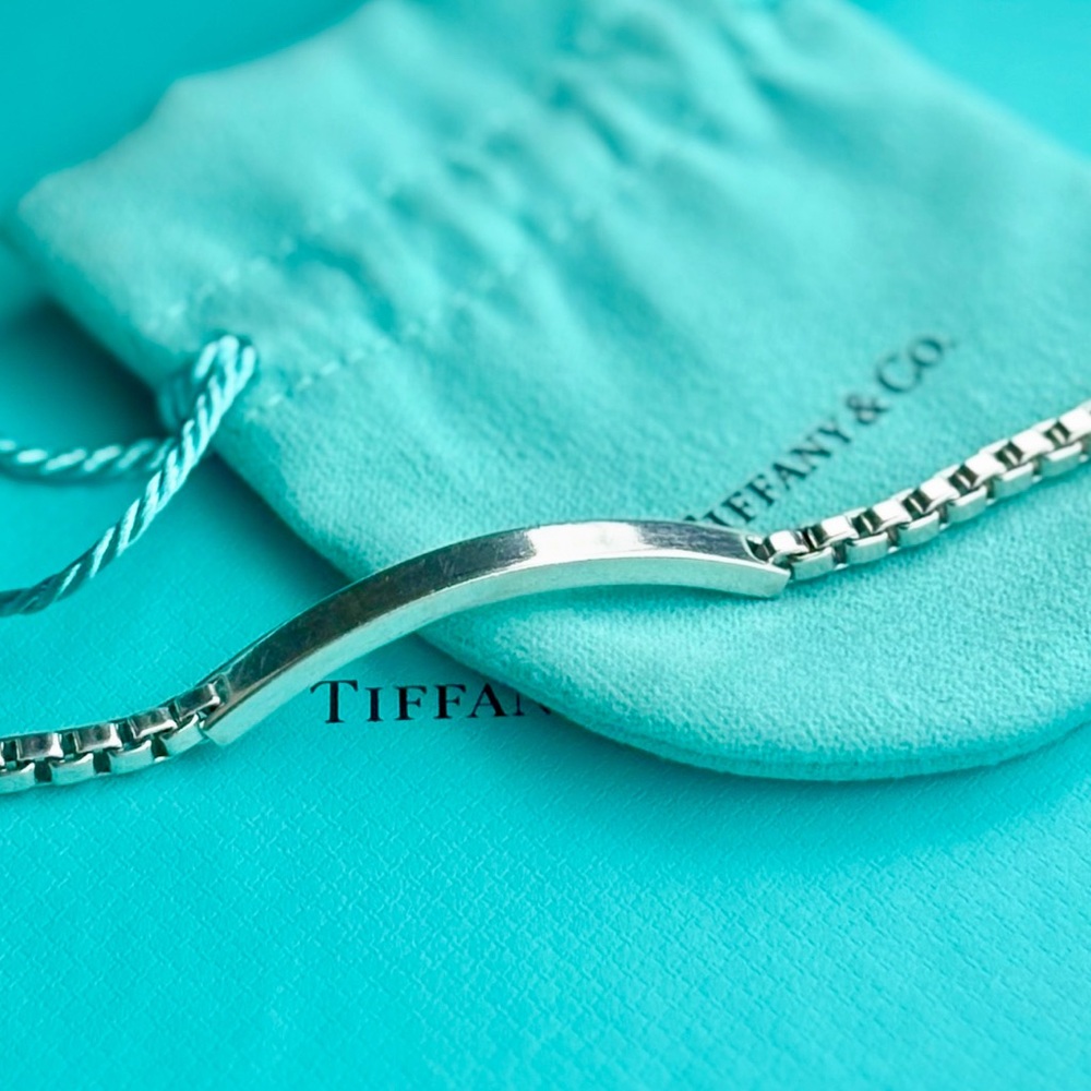 Authentic Tiffany & Co. Sterling Silver Venetian ID Bracelet